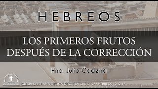 27  Hebreos 121217  LOS PRIMEROS FRUTOS DESPUÉS DE LA CORRECCIÓN  Hno Julio Cadena [upl. by Nhar760]