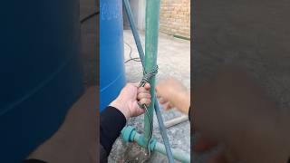 How to tie a knot in pipe how rope [upl. by Annait]