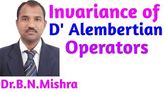 548 Invariance of D Alembertian Operator by DRBNMISHRA [upl. by Elohcim]