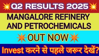 MRPL Q2 Results 🔴 MRPL Results Today 🔴 MRPL Share Latest News 🔴 Mangalore Refinery Share Latest News [upl. by Nitsud]