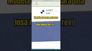 🟠Arma una losa maciza en 1 min revit 3dmodelingsoftware construction [upl. by Augie]