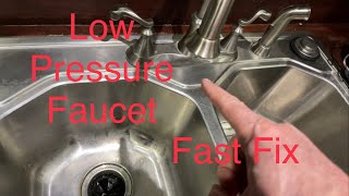 Low Pressure Slow Flow Faucet Fast Easy Fix [upl. by Troyes199]