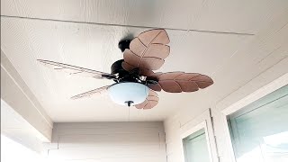 Install Outside Fan with Rod in Place of Light Has Separate Fan Switch Wiring [upl. by Ruthven888]