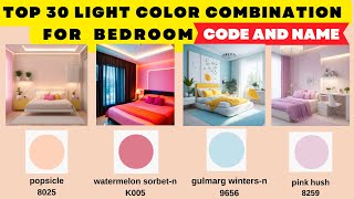 2024 paint colors  Top 30 Light Color Combination For Bedroom Asian Paints room Colour Combination [upl. by Raycher246]