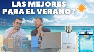 Montblanc starwalker vs Versace man eau fraiche  PERFUMES para el CALOR [upl. by Narej]