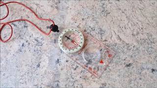 Navigation  How to adjust a Magnetic Compass for Declination  Pt 1 [upl. by Idolem]