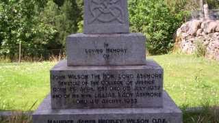 Lady Ashmore Celtic Cross Gravestone Drimmie Scotland [upl. by Nayra]