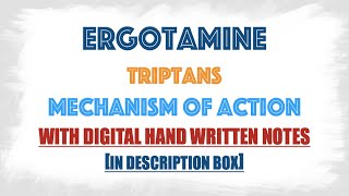 Ergotamine and Triptans mechanism of action in migraine attack [upl. by Sulokcin278]