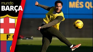 VITOR ROQUE la sensación ENTRENAMIENTO de puertas abiertas del BARÇA [upl. by Aimahc]