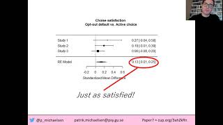 Investigating experiences and perceptions of nudges Patrik Michaelsen on NoBeC ECRs [upl. by Placeeda817]