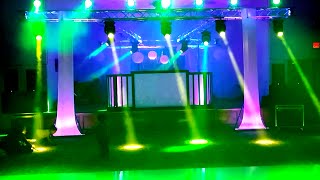 DJ SHOW MCALLEN  show de luces tipo concierto luces BEAM  luxor banquet hall [upl. by Nnael740]