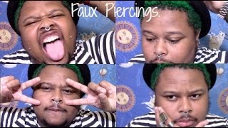 DIY FAUX PIERCINGS [upl. by Hermine]