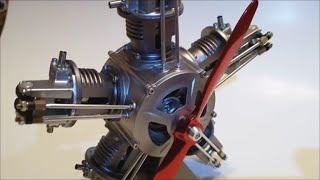 Build Review  5 Cylinder Radial Airplane Engine Model from Stirlingkit [upl. by Surtimed]