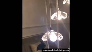 Crystal Large Chandeliers For High Ceiling Foyer Light Fixture light chandelier homedecor home [upl. by Edita]