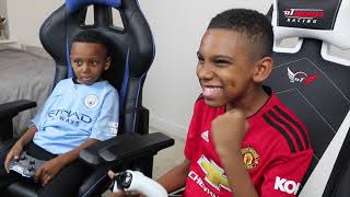 Can i finally beat my Little Bro  Man Utd vs Man City  FIFA 19 [upl. by Eiznekcm]