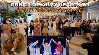 DUBAI UAE ARMY REACT TO BTS 방탄소년단 Permission to Dance LIVE  HAPPY BIRTHDAY BTS ARMY [upl. by Airtap249]