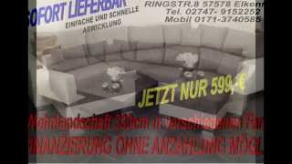 BETTSOFA SchlafCOUCH Sofa COuch Wohnlandschaft polsterECKe Bettfunktion [upl. by Alur954]