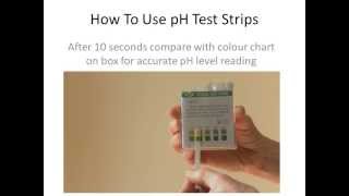 How to use ph test strips to test saliva and urine samples [upl. by Iline232]