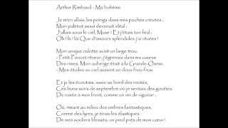 Arthur Rimbaud  Ma bohème lu par Denis Lavant [upl. by Irmgard]