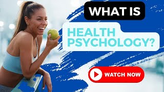 What is Health Psychology How to become a Health Psychologist [upl. by Chadburn]