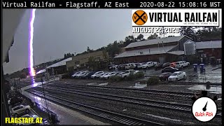 LIGHTNING FLASH amp THUNDER AT FLAGSTAFF AZ August 22 2020 [upl. by Ytsanyd480]