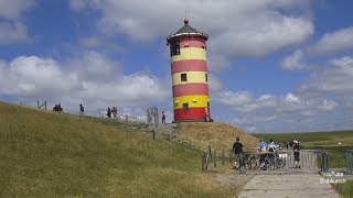 46 Kilometer Fahrradtour Leuchtturm Campen Pilsumer Leuchtturm Otto Turm Schleuse Leysiel Greetsiel [upl. by Itin]