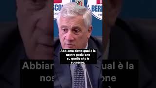 TAJANI quotMOLLICONE SU BOLOGNA NON DEVO COMMENTARE TUTTI PER NOI MATRICE NEOFASCISTAquot news short [upl. by Seavey]