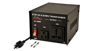 110 to 220 StepUp transformer Review [upl. by Laughton]