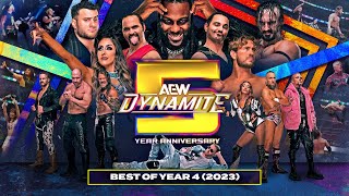 AEW Dynamite 5 Year Anniversary Some of the BEST Dynamite moments from 2023 Year 4 [upl. by Spoor935]