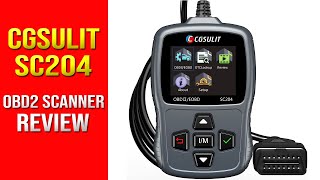 Cgsulit SC204 OBD2 Scanner Review Read amp Erase codes Live Data Graphing Smog Readiness [upl. by Artur892]