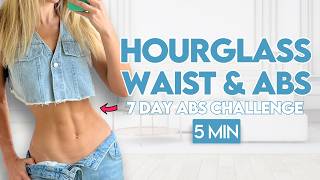 My Daily Abs amp Waist 5 min Workout  7 Day Abs Challenge  Day 1 [upl. by Paza]