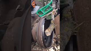 Process of Cutting Tree Branches with a Circular Saw Blade [upl. by Eoj]