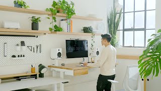 Modern Desk Setup amp Office Tour – Calm Cozy Creative [upl. by Altaf207]