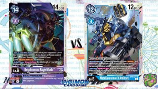 DIGIMON TCG Local match Belphemon Purple vs MetalGarurumon X Blue  TEA COFFEE AND GAMES [upl. by Hutchins]