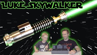 Galaxys Edge Luke Skywalker Legacy Lightsaber Review ROTJ [upl. by Krystal]