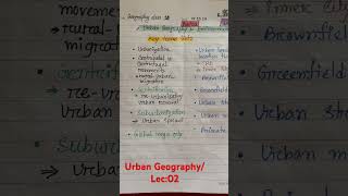 Urban GeographyLec02 viralvideo study shortsvideo shorts [upl. by Rustie]