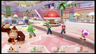 Super Mario Party Jamboree Mario vs DK vs Luigi vs Yoshi Rainbow Galleria Multiplayer Gameplay HD [upl. by Yeliak]