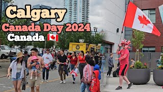 Calgary Canada Day Celebration 2024 canada alberta calgary Canadaday [upl. by Ennylhsa]