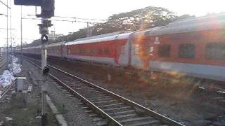 Furious 12951 Mumbai Rajdhani Got Saluted By Local Train [upl. by Kinson]