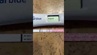 Positive pregnancy tests Clear Blue digital and Easy home test 🤰🏼👶🏼 [upl. by Deutsch936]