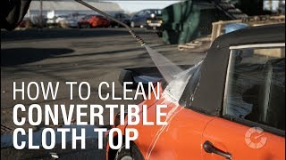 How To Clean Convertible Cloth Top  Autoblog Details [upl. by Shaine]