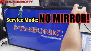 PENSONIC SMART LED TV solarize problem  No mirror in Service Mode how howtorepair china smart [upl. by Rufe]