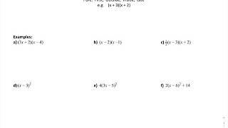 Expanding binomials [upl. by Yhtimit]