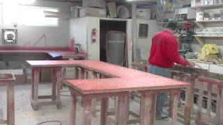 TIME LAPSE VIDEO OF A LAMINATE COUNTERTOP BEING FABED [upl. by Eisseb]