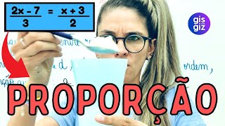 PROPORÇÃO MATEMÁTICA 7 ° ano \Prof Gis [upl. by Lyall]