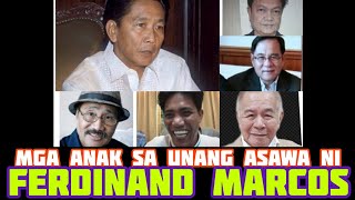 MGA ANAK SA UNANG ASAWA NI FERDINAND MARCOS [upl. by Takeshi]