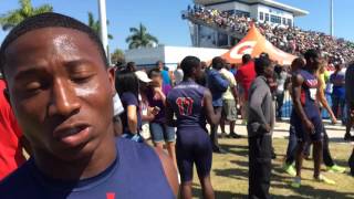 Manatee repeats as boys 400 relay state champion [upl. by Okiram779]