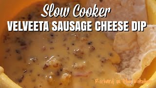 SLOW COOKER VELVEETA SAUSAGE CHEESE DIP [upl. by Boru]