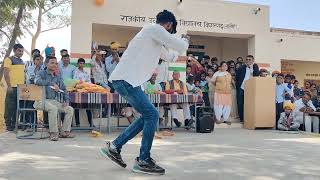 Dance by comedian AASHU BHAI DEWASI at kishangarh school on 26 January 2024 [upl. by Goody]