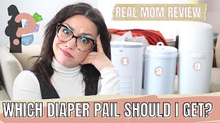 The best diaper pail  Mom Reviews Diaper Genie Ubbi Dekor  Baby Registry Must Have [upl. by Bocyaj]